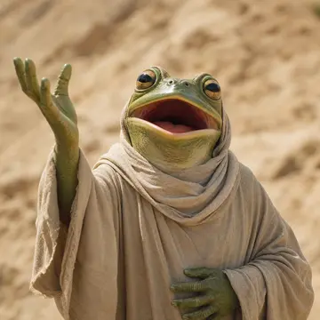 One singer from the frogs Closed on Sunday choir